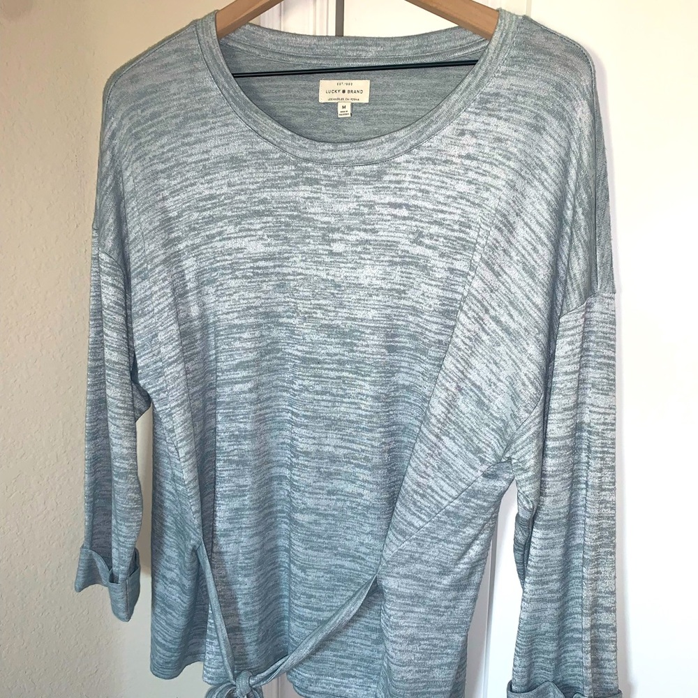 LUCKY BRAND Baby Blue Womens Top Size Medium